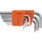 Hex key set 9 pieces Inch, short